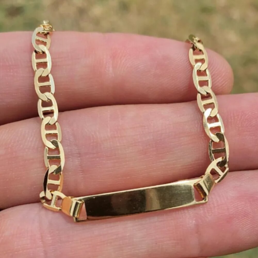 Brand New 14K Gold Filled Bracelet 5.5" Mariner Chain Gifts Kids Baby Pulsera